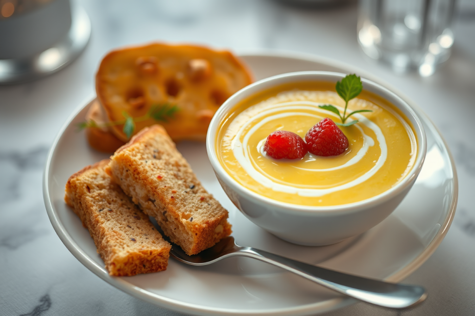 selbstgemachte Kürbiscremesuppe stärkt im Winter